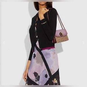 Coach Parker 18 In Colorblock Signature Canvas Jasmine